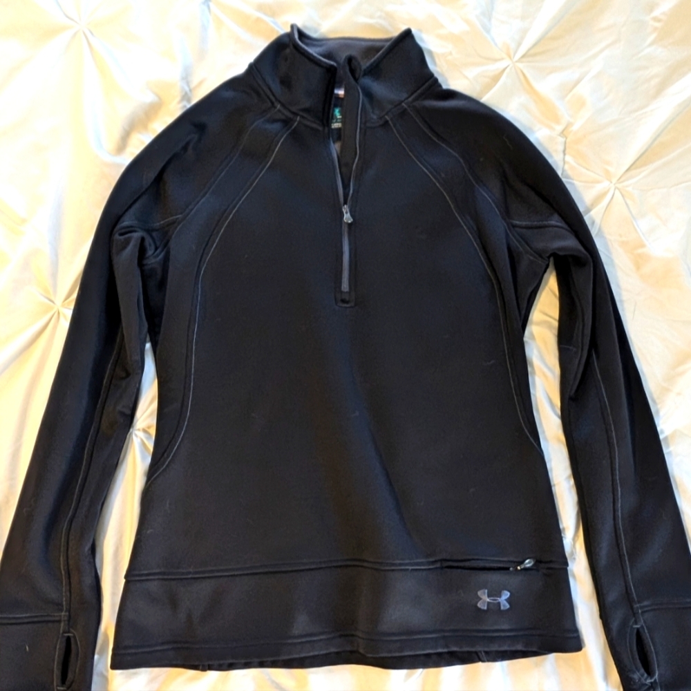 Under Armour women's fleece 3/4 zip semi-fitted sweater